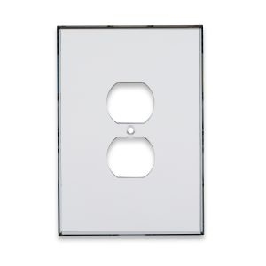 Single Gang Jumbo Duplex outlet plate